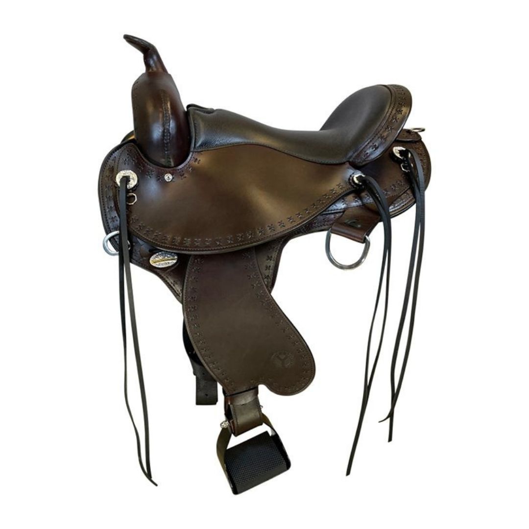 Alabama TrailFlex Gaited Saddle – Comfort-Focused Western Saddle with Flexible Tree & Round Skirt