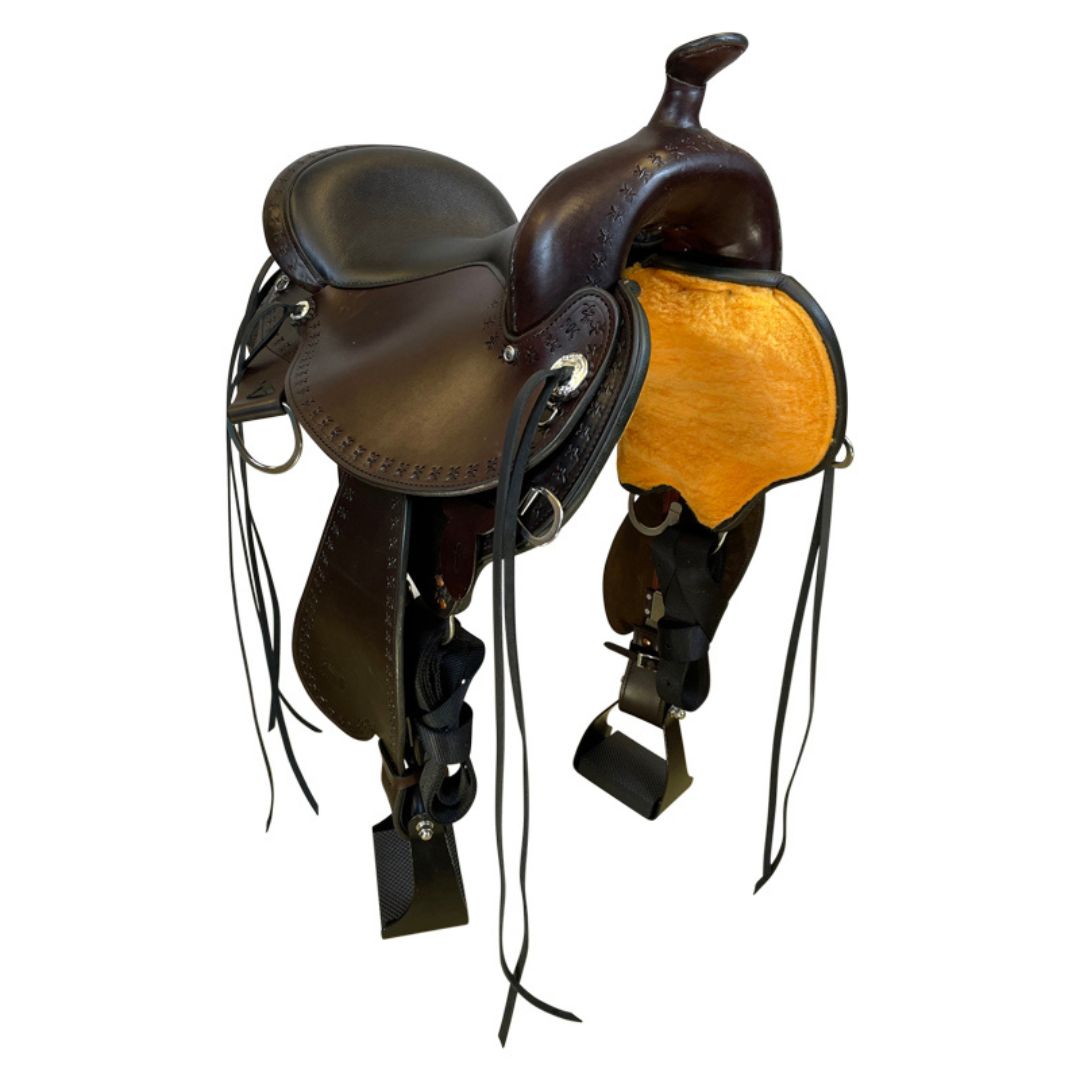 Alabama TrailFlex Gaited Saddle – Comfort-Focused Western Saddle with Flexible Tree & Round Skirt