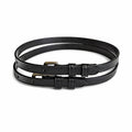 Plain Genuine Leather English Spur Straps – Stainless Steel Buckles, 18 & 20 Inch