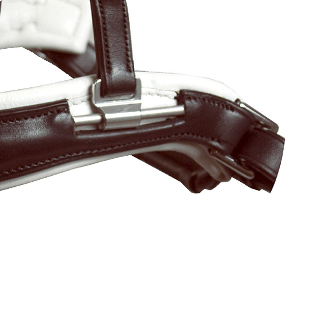 ErgoFlex Anatomical Dressage Bridle – Premium Buffalo Leather English Bridle with Comfort Crown & Self-Balancing Noseband