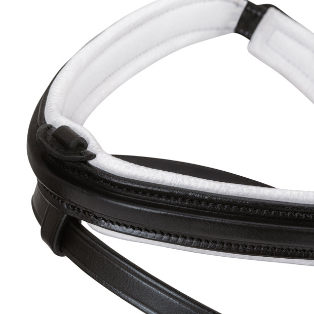 Harmony Comfort Combined Bridle – Premium Buffalo Leather English Bridle with Anatomical Headpiece & Matching Reins