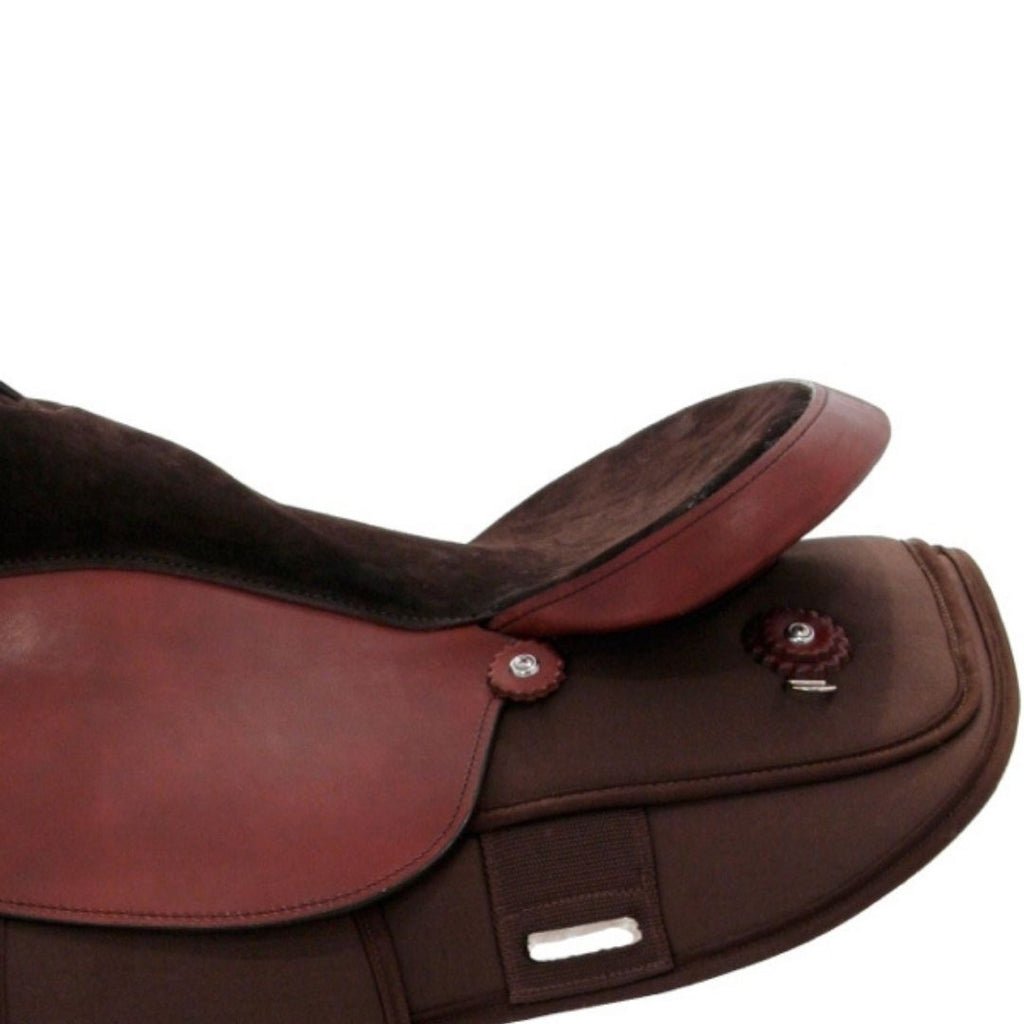 Lightweight Trail Horse Saddle – Padded Roughout Seat & Gaited Bars