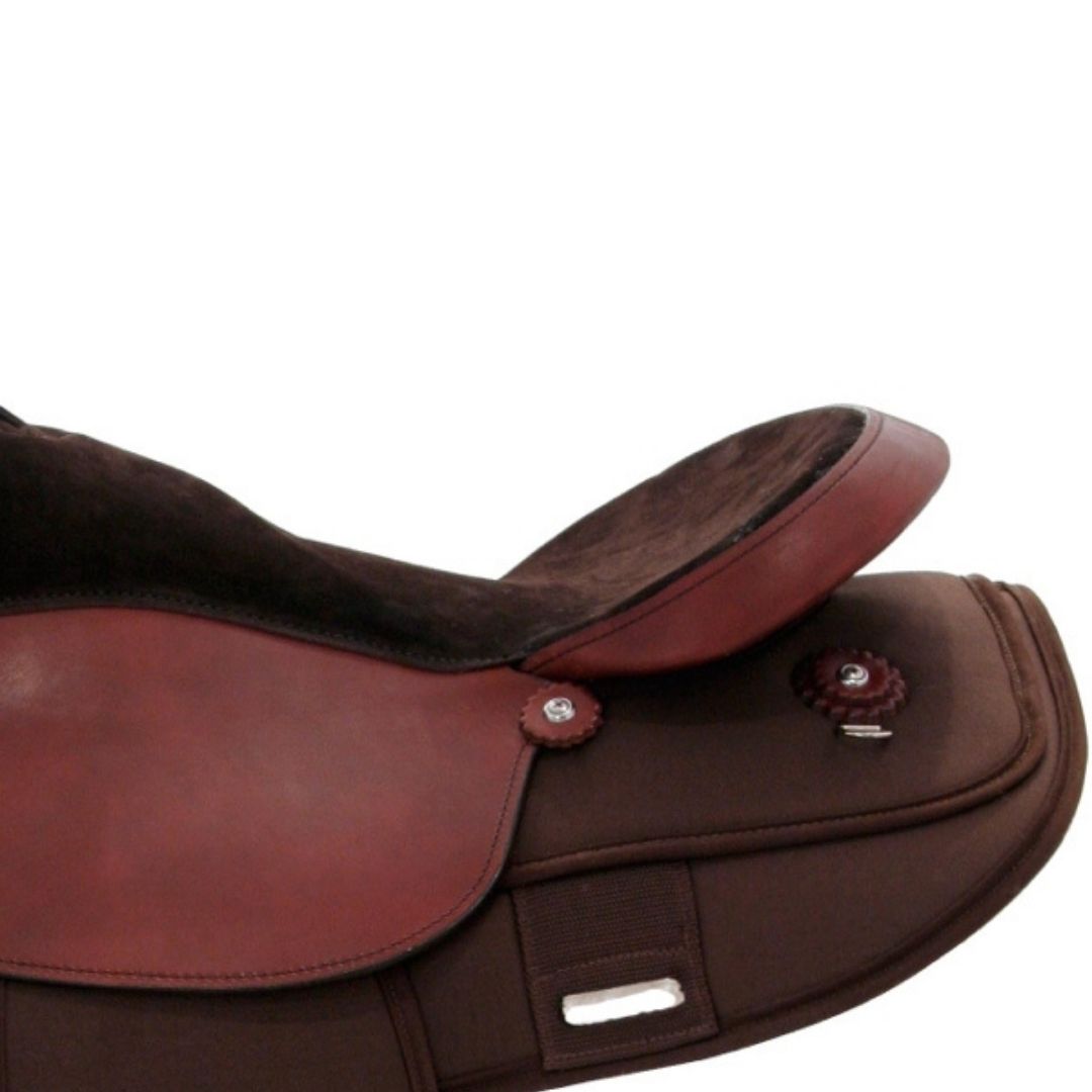 Lightweight Trail Horse Saddle – Padded Roughout Seat & Gaited Bars