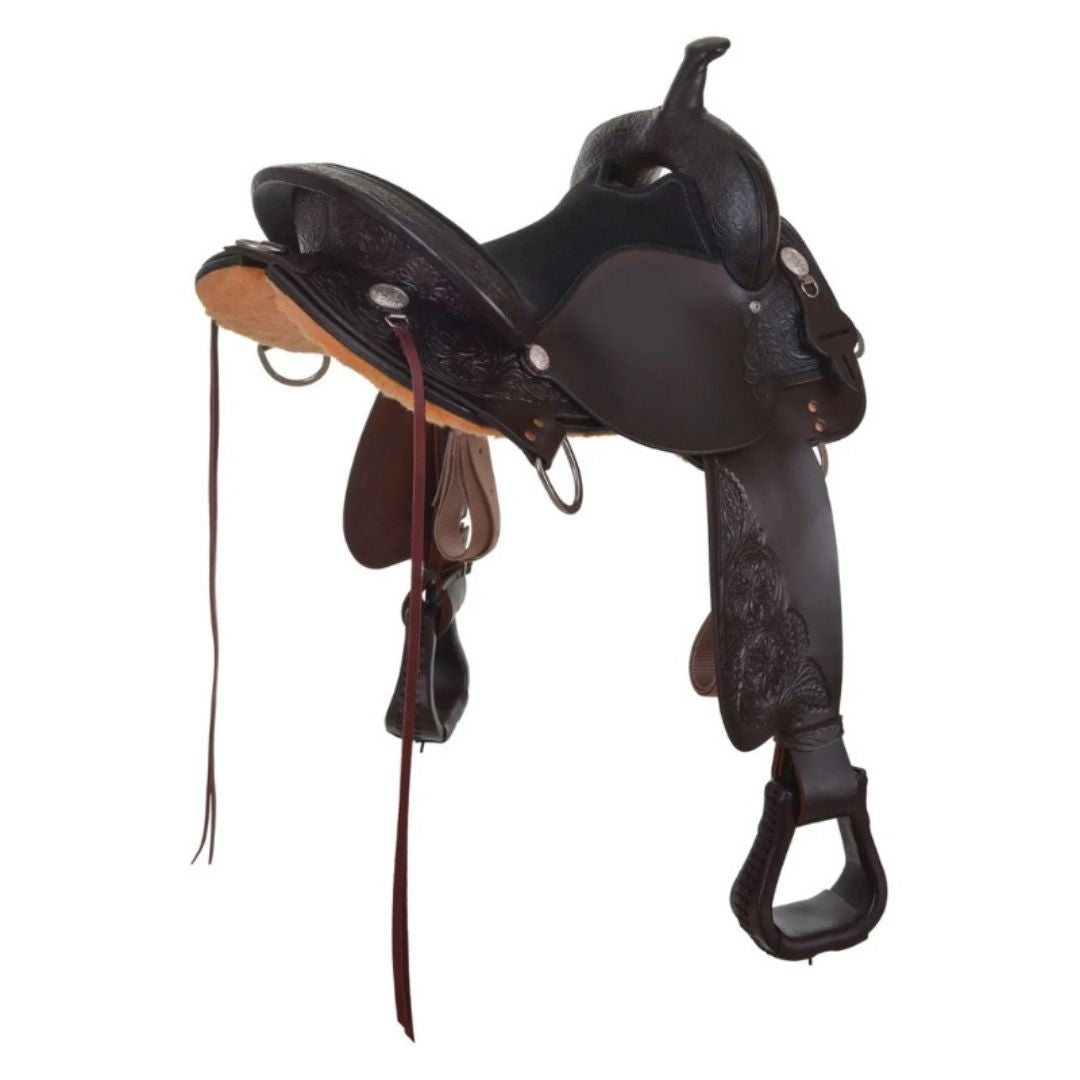 Round Rock Gaited Trail Saddle – Short Skirt, Padded Seat & Adjustable Rigging