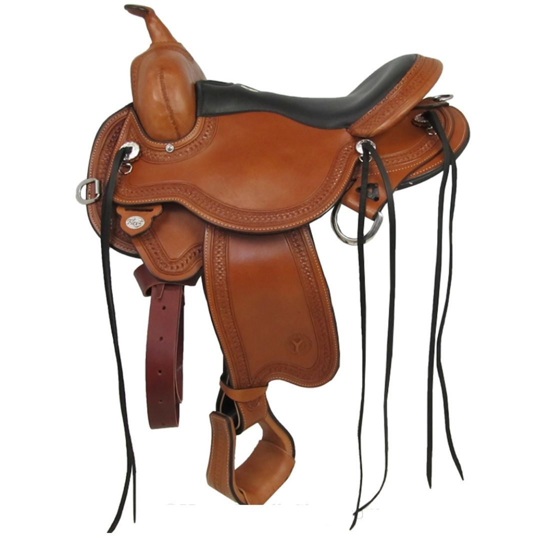 Comfort Saddle – Flexible Tree Western Saddle with Shock-Absorbing Skirt