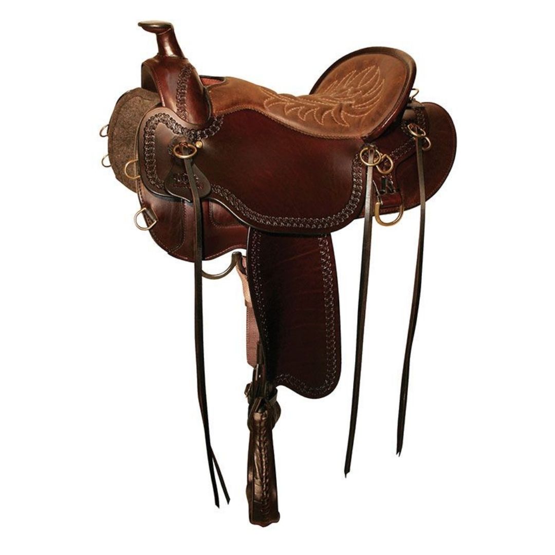Pine Ridge Mule Trail Saddle – Deep Comfort & Secure Mule-Fit Trail Design