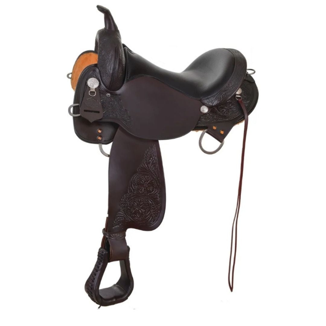 Round Rock Gaited Trail Saddle – Short Skirt, Padded Seat & Adjustable Rigging