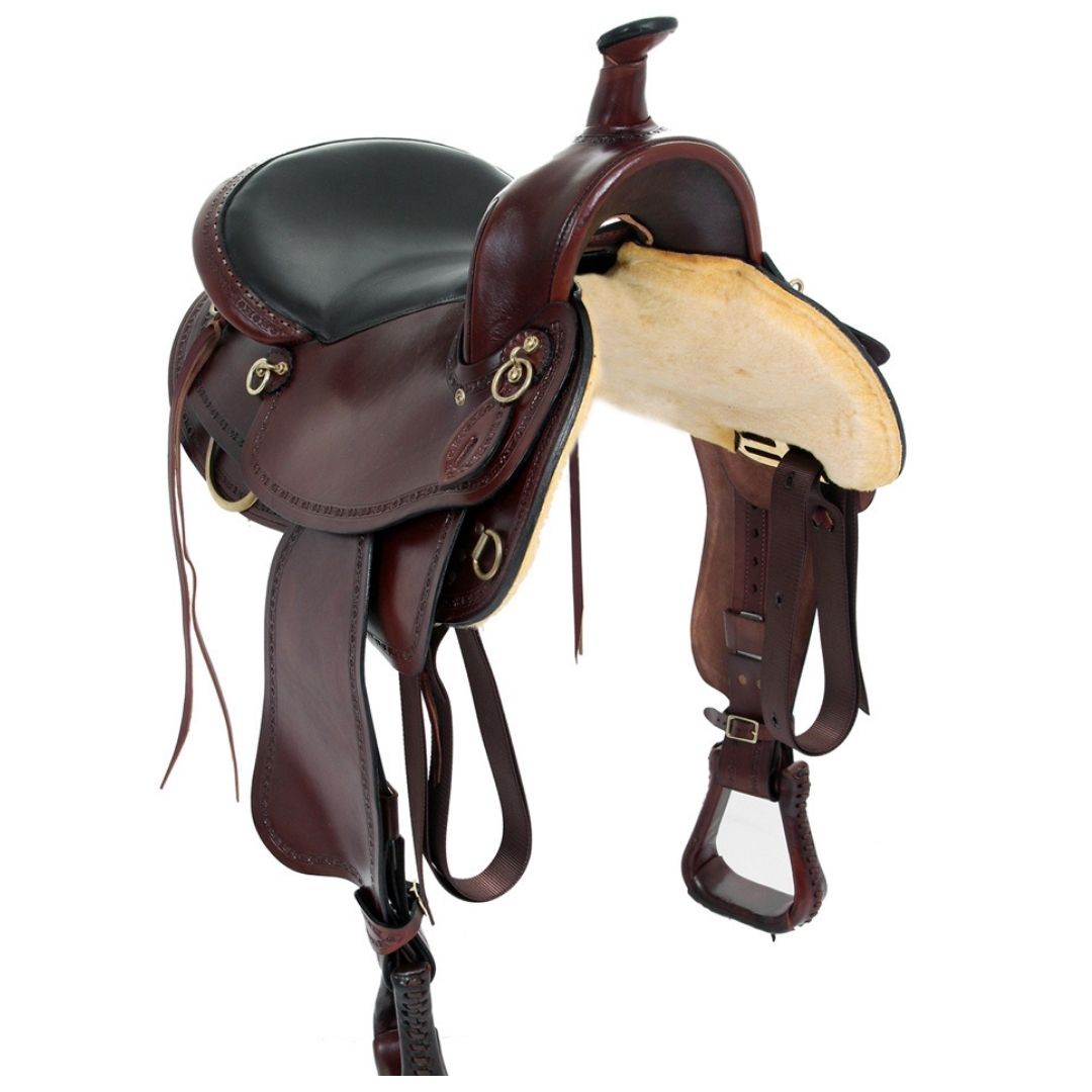 American Saddlery Hill Country Trail Saddle – Comfortable Western Trail Saddle with Endurance-Inspired Design