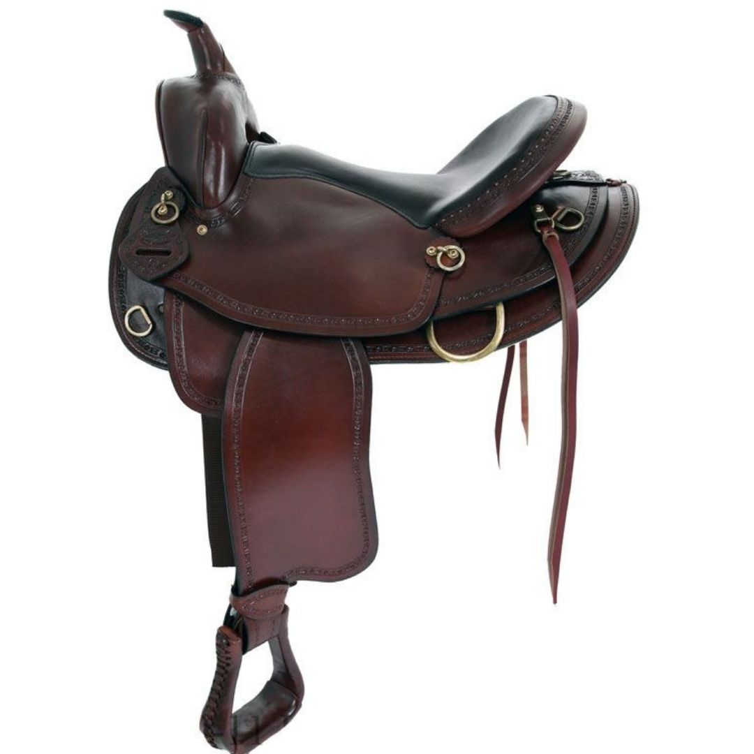 American Saddlery Hill Country Trail Saddle – Comfortable Western Trail Saddle with Endurance-Inspired Design