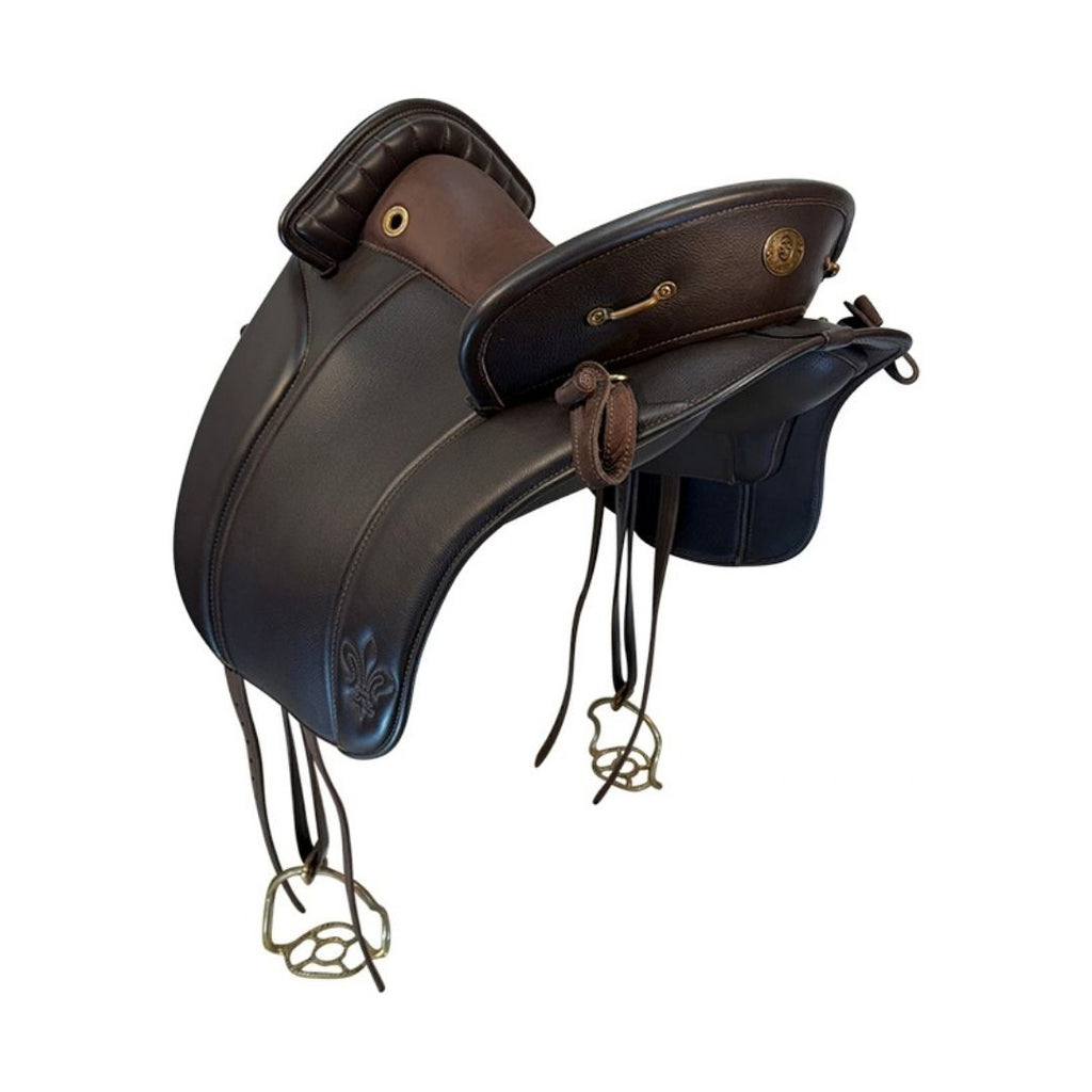 Genuine Leather English Saddle – Leather Seat,Tree & Brass Hardware