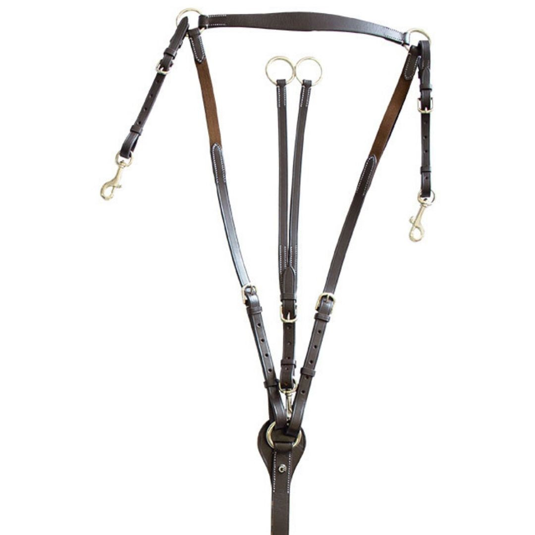 Genuine Leather Hunt Breastplate with Elastic Chest Support