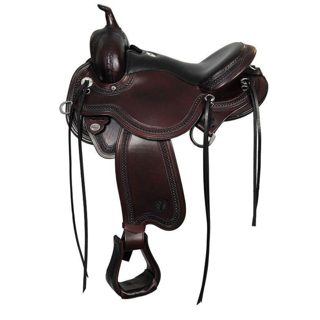 Comfort Saddle – Flexible Tree Western Saddle with Shock-Absorbing Skirt