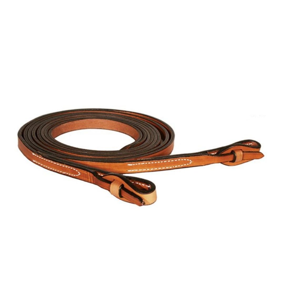 Premium Herman Oak Leather Split Reins – Western Quick-Bit Reins