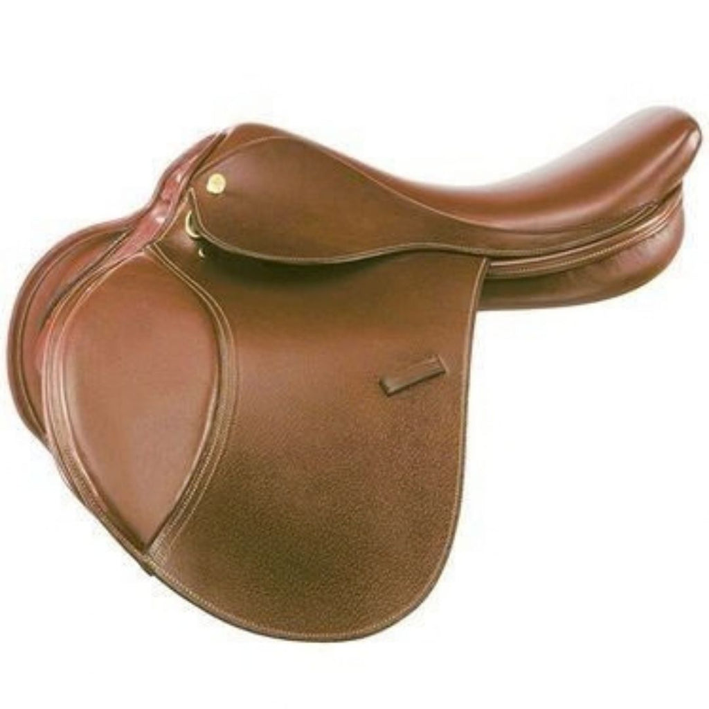 Genuine Leather Close Contact Horse Saddle – Airflow Flaps, Knee Rolls & Memory Foam Panels
